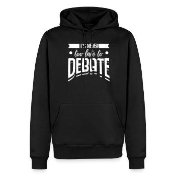 Rhetoric Debating Club Debate Team - Männer Premium Bio Hoodie - Schwarz - Vorne - Nico (187cm)