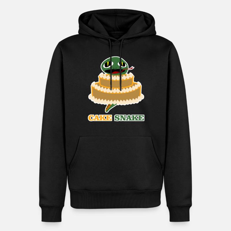 Serpent Reptiles Serpents - Sweat à capuche Premium bio Homme - noir