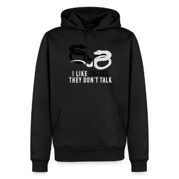 Snakes Snake - Männer Premium Bio Hoodie - Schwarz - Vorne - Nico (187cm)
