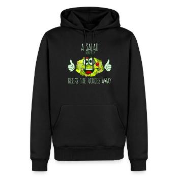 Salad Vegan Salads - Männer Premium Bio Hoodie - Schwarz - Vorne - Nico (187cm)
