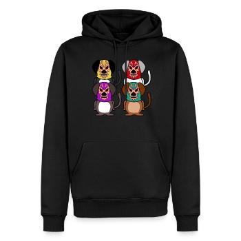Lucha Libre Dog Dogs Luchador Wrestling - Männer Premium Bio Hoodie - Schwarz - Vorne - Nico (187cm)