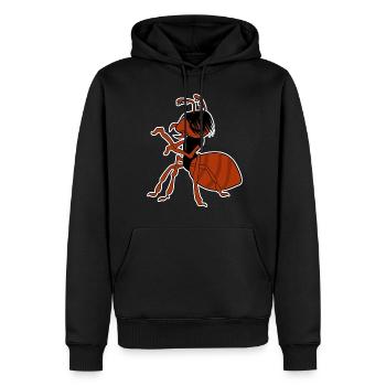 Goth Ant Gothique Occulte Grunge - Sweat à capuche Premium bio Homme - noir - Devant - Nico (187cm)