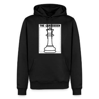 Chess Queen Chess Board Chess Player - Männer Premium Bio Hoodie - Schwarz - Vorne - Nico (187cm)