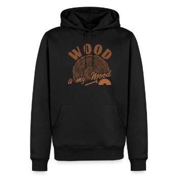 Carpenter Lumberjack Wood - Männer Premium Bio Hoodie - Schwarz - Vorne - Nico (187cm)