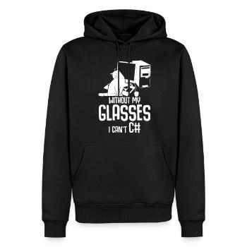 Programmer Computer Science Admin - Männer Premium Bio Hoodie - Schwarz - Vorne - Nico (187cm)