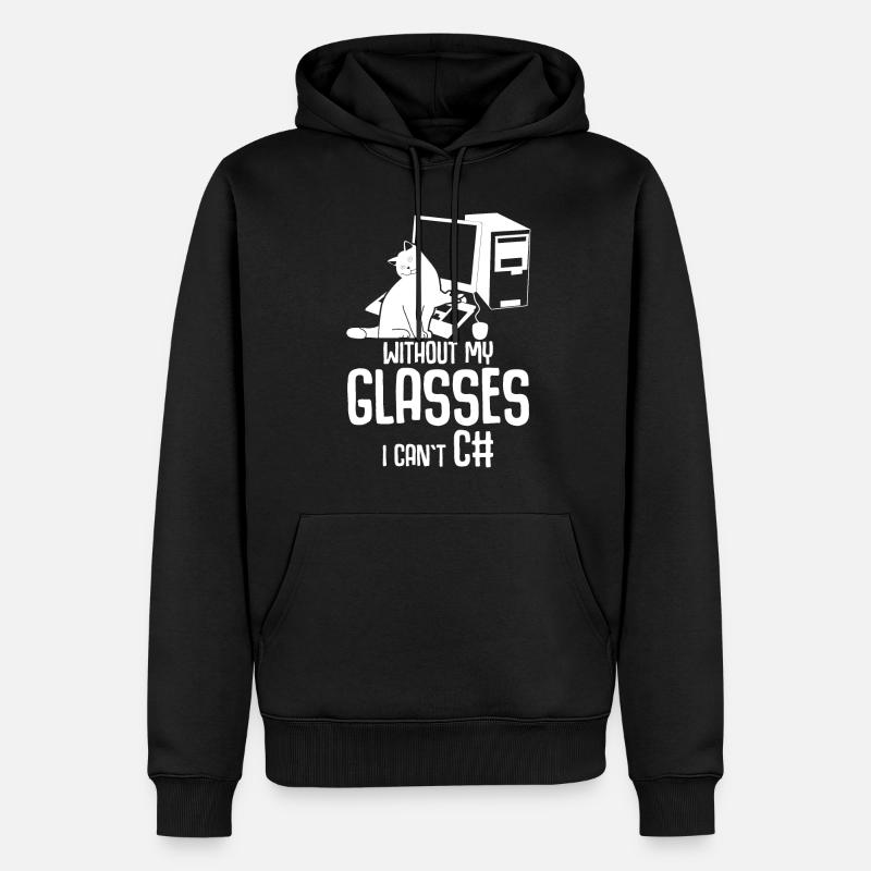 Programmeur Informatique Admin - Sweat à capuche Premium bio Homme - noir