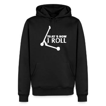 Kick Scooter Scooter - Männer Premium Bio Hoodie - Schwarz - Vorne - Nico (187cm)