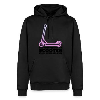Scooter Rider Kick Skater Scooter Kick Scooter - Männer Premium Bio Hoodie - Schwarz - Vorne - Nico (187cm)