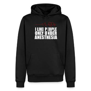 Doctor Hospital Nurse Anesthetist - Männer Premium Bio Hoodie - Schwarz - Vorne - Nico (187cm)