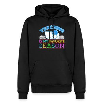 Teaching School Teacher Teachers - Männer Premium Bio Hoodie - Schwarz - Vorne - Nico (187cm)
