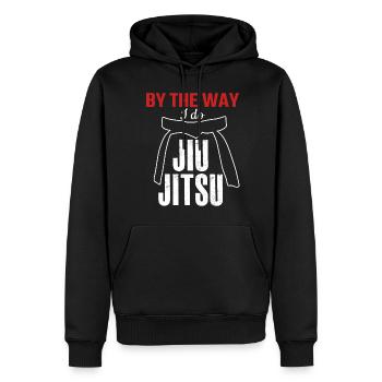 Ju-Jitsu Brasilian Jiu-Jitsu BJJ - Männer Premium Bio Hoodie - Schwarz - Vorne - Nico (187cm)