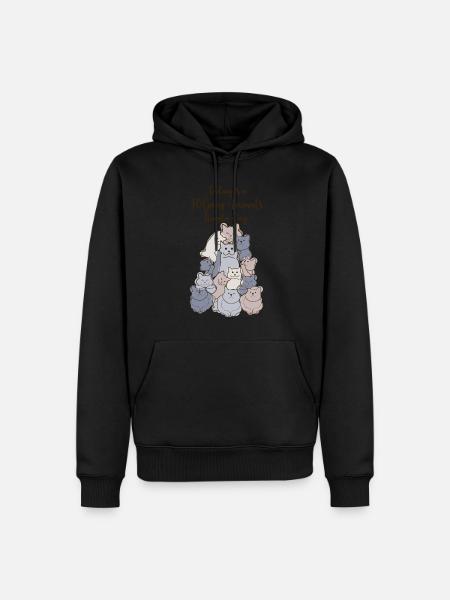 Veterinary Assistant Cats Veterinarian - Men’s Premium Organic Hoodie - black