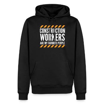 Construction Manager Construction Worker - Männer Premium Bio Hoodie - Schwarz - Vorne - Nico (187cm)
