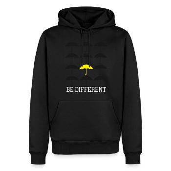 Yellow Umbrella Be different Umbrellas - Männer Premium Bio Hoodie - Schwarz - Vorne - Nico (187cm)
