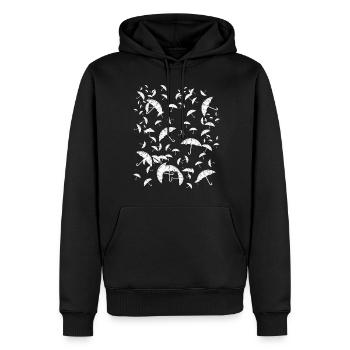 Flying Umbrellas Umbrella - Männer Premium Bio Hoodie - Schwarz - Vorne - Nico (187cm)