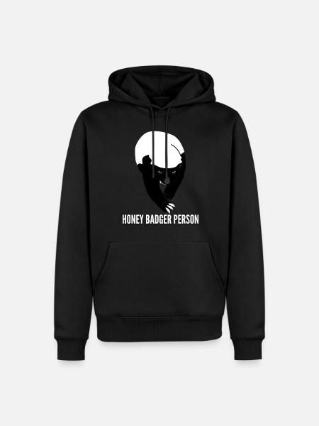 Honey Badgers Grumpy Honey Badger - Men’s Premium Organic Hoodie - black
