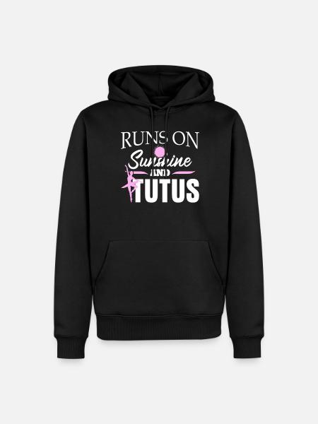 Dancing Ballerina Ballet Dancer - Männer Premium Bio Hoodie - Schwarz