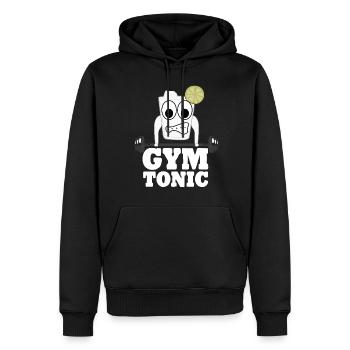 Gymnase Soulevé de terre Motivation Musculation - Sweat à capuche Premium bio Homme - noir - Devant - Nico (187cm)