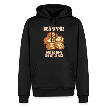 Hush Puppy Hushpuppies Hushpuppy - Sweat à capuche Premium bio Homme - noir - Devant - Nico (187cm)