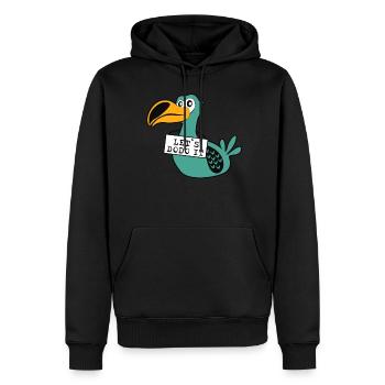 Lets Do it Dodo - Männer Premium Bio Hoodie - Schwarz - Vorne - Nico (187cm)