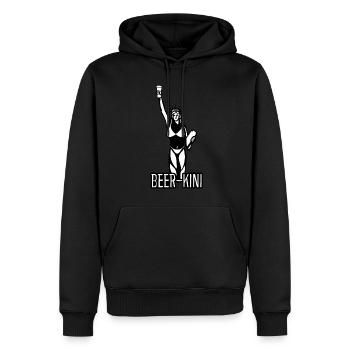 Statue of Liberty with Beer - Männer Premium Bio Hoodie - Schwarz - Vorne - Nico (187cm)