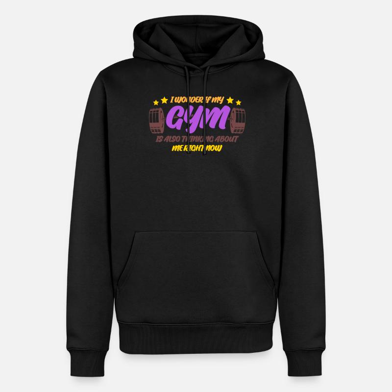 Motivation du bodybuilder Joke Bodybuilder - Sweat à capuche Premium bio Homme - noir