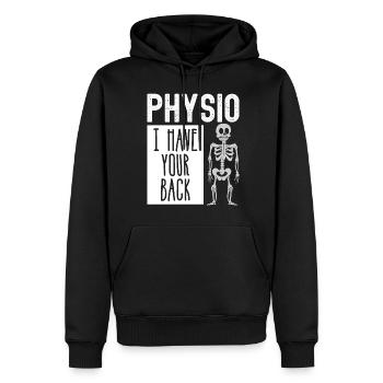 Physiotherapist Physiotherapy Physio - Männer Premium Bio Hoodie - Schwarz - Vorne - Nico (187cm)