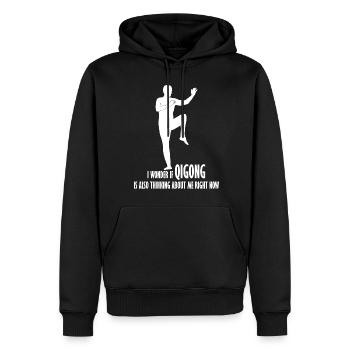 Qigong Chigong Qi Gong - Männer Premium Bio Hoodie - Schwarz - Vorne - Nico (187cm)