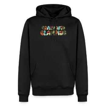 Glamping Tente Camping-car Camping-car - Sweat à capuche Premium bio Homme - noir - Devant - Nico (187cm)