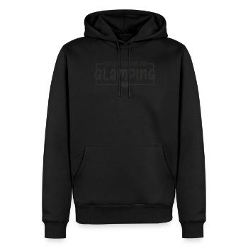 Glamping Camping-car Camping Camping-car - Sweat à capuche Premium bio Homme - noir - Devant - Nico (187cm)