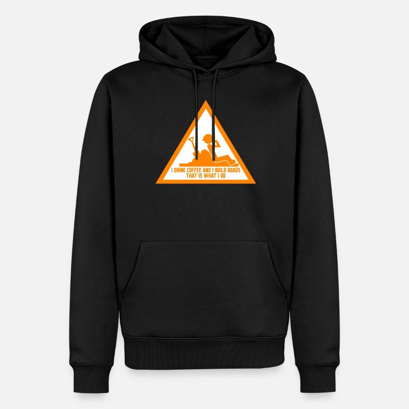 Road Keeper Roadbuilder Roadmaker - Männer Premium Bio Hoodie - Schwarz