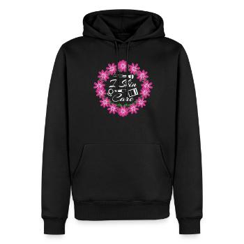 Sunscreen Skin Care Serum Face Mask - Männer Premium Bio Hoodie - Schwarz - Vorne - Nico (187cm)