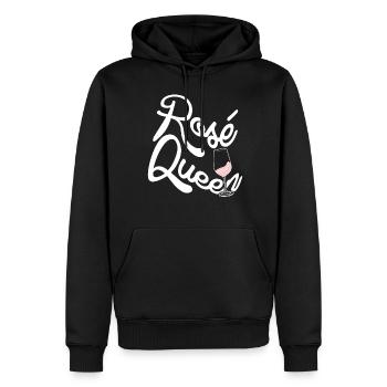 Rosé Wine Glasses Red Wine Vino - Männer Premium Bio Hoodie - Schwarz - Vorne - Nico (187cm)