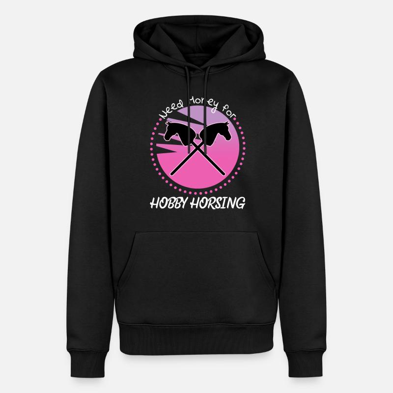 Hobby Cheval Hobby Équitation - Sweat à capuche Premium bio Homme - noir