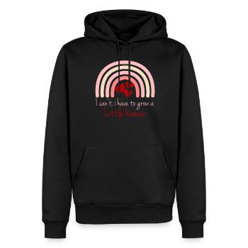 Pregnancy Expecting Pregnant Baby Mother - Männer Premium Bio Hoodie - Schwarz - Vorne - Nico (187cm)