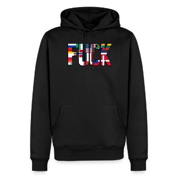 Curse Words Grumpy - Männer Premium Bio Hoodie - Schwarz - Vorne - Nico (187cm)