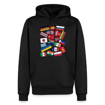 Grumpy Curse Words - Männer Premium Bio Hoodie - Schwarz - Vorne - Nico (187cm)