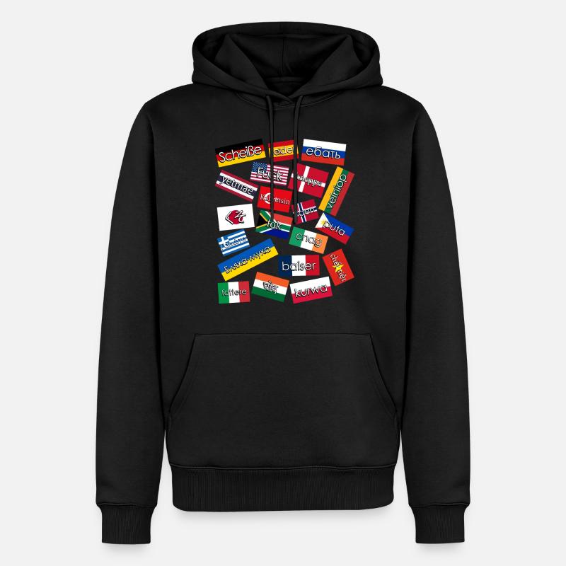 Mots de malédiction - Sweat à capuche Premium bio Homme - noir