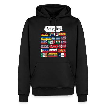 International Curse Words Grumpy - Männer Premium Bio Hoodie - Schwarz - Vorne - Nico (187cm)