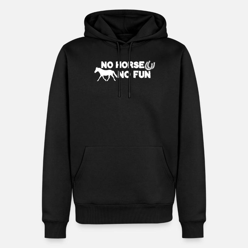 Équitation Équitation - Sweat à capuche Premium bio Homme - noir