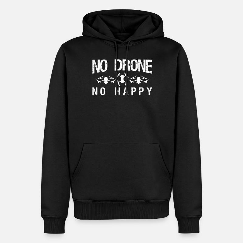 FPV Drone Drones Quadricoptère - Sweat à capuche Premium bio Homme - noir