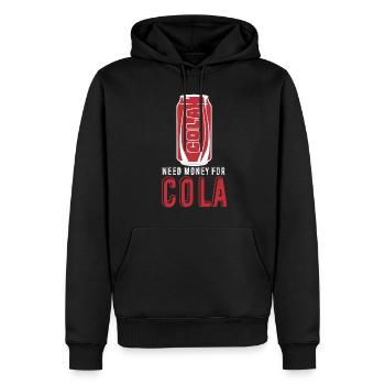 Boissons gazeuses à la limonade au cola - Sweat à capuche Premium bio Homme - noir - Devant - Nico (187cm)