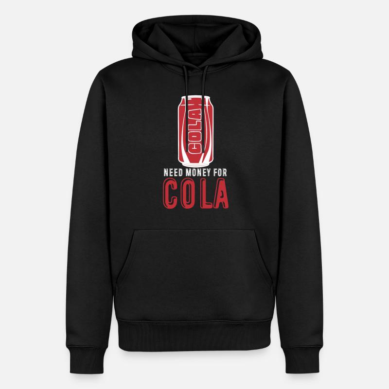 Cola Lemonade Softdrinks - Männer Premium Bio Hoodie - Schwarz