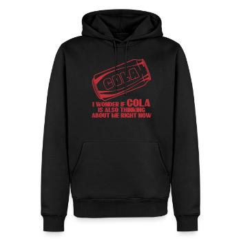 Limonade au cola - Sweat à capuche Premium bio Homme - noir - Devant - Nico (187cm)