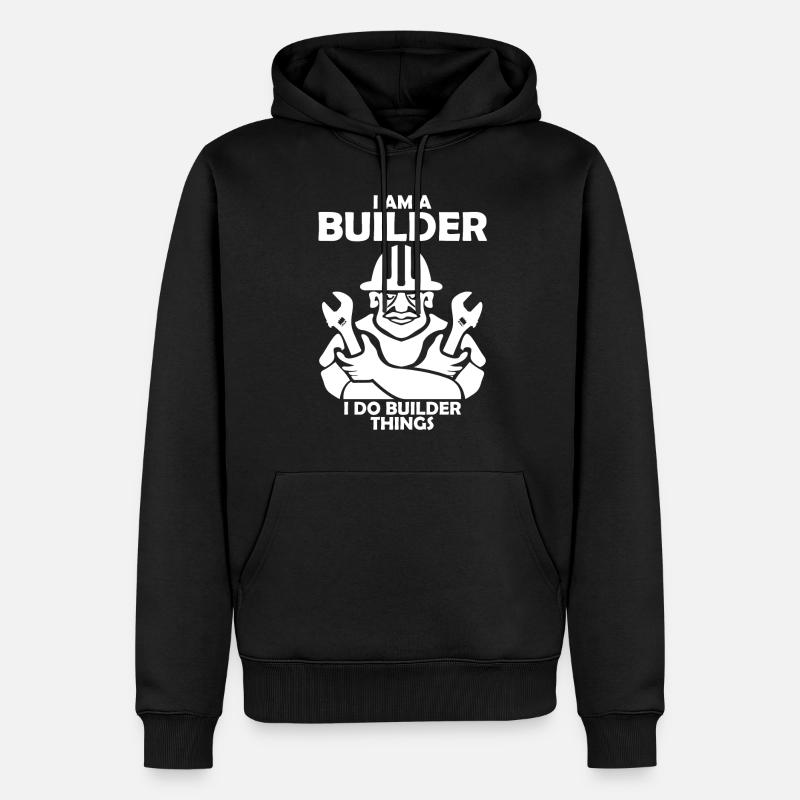Roadbuilder Roadmaker Road Keeper - Männer Premium Bio Hoodie - Schwarz