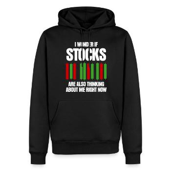Capitalism Stocks Stock exchange Trader - Männer Premium Bio Hoodie - Schwarz - Vorne - Nico (187cm)