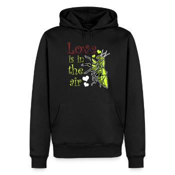 Praying Mantis Love - Männer Premium Bio Hoodie - Schwarz - Vorne - Nico (187cm)
