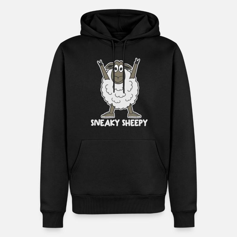 Baskets Mouton - Sweat à capuche Premium bio Homme - noir