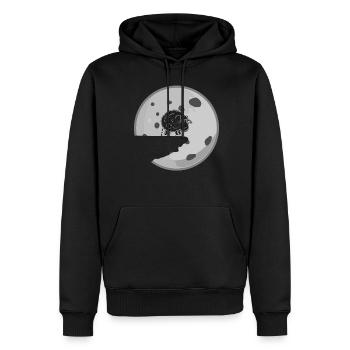 Shitting Sheep - Men’s Premium Organic Hoodie - black - Front - Nico (187cm)