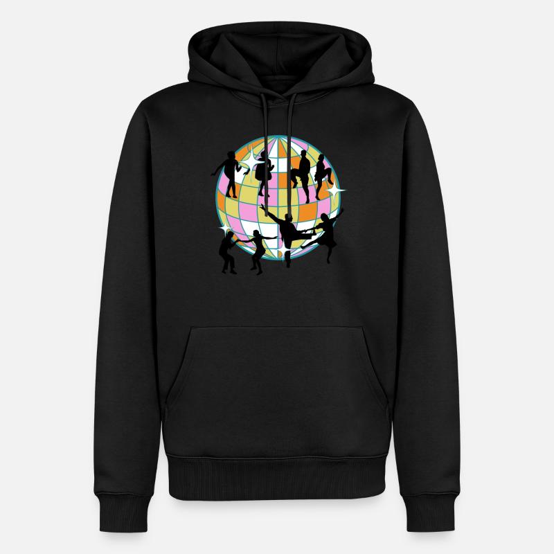 Boogie Woogie Danseur Swing Danse - Sweat à capuche Premium bio Homme - noir